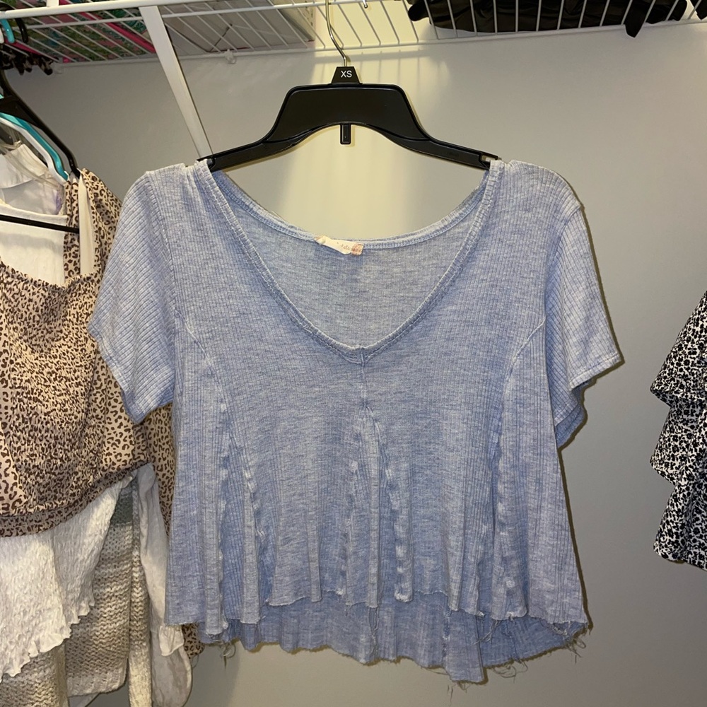 Blue Cropped Tee - Altard State